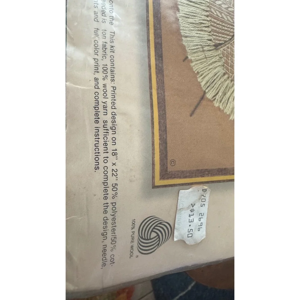 Vintage 1979 Sunset Stitchery Cozy Corner Crewel Kit Beth Rienstra Cat 2696 NOS